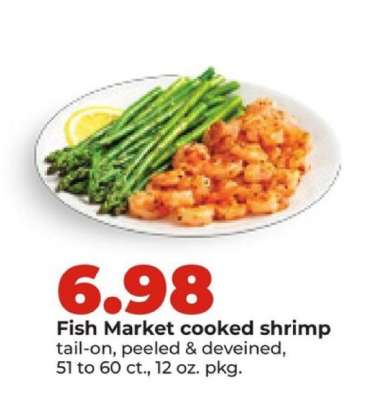 Fish Market cooked shrimp
