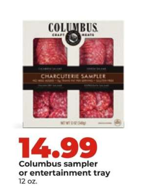 Columbus sampler or entertainment tray