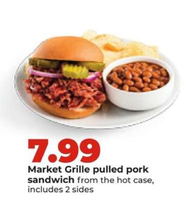 Market Grille pulled pork sandwich