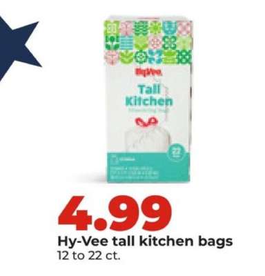 Hy-Vee tall kitchen bags
