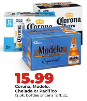 Corona, Modelo, Chelada or Pacifico