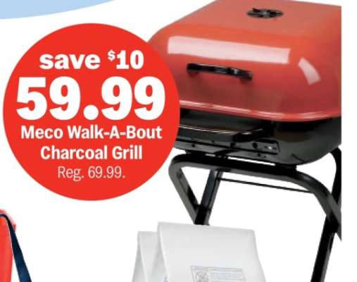 Meco Walk-A-Bout Charcoal Grill