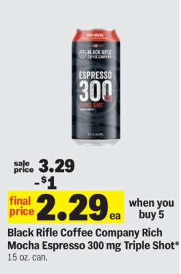 Black Rifle Coffee Company Rich Mocha Espresso 300 mg Triple Shot