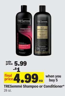 Tresemme Shampoo or Conditioner