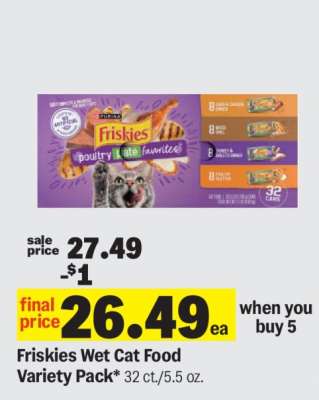 Friskies Wet Cat Food Variety Pack