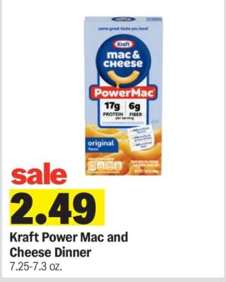 Kraft Power Mac and Cheese Dinner