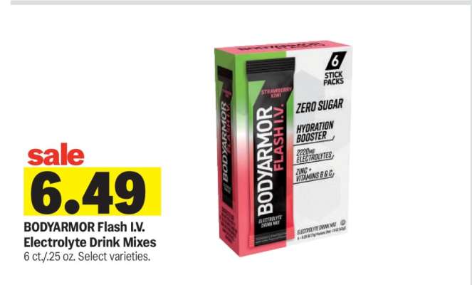 BODYARMOR Flash I.V. Electrolyte Drink Mixes