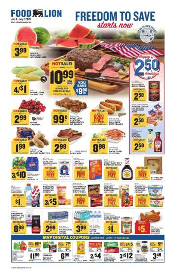 Food Lion Flyer - 07/01/2026 - 07/07/2026.