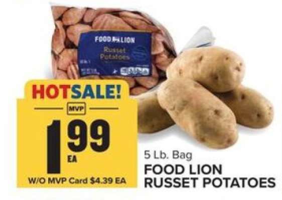 FOOD LION RUSSET POTATOES