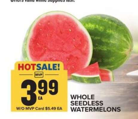 Whole Seedless Watermelons