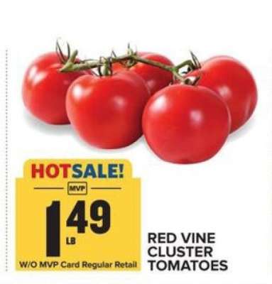 Red Vine Cluster Tomatoes
