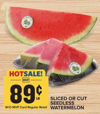 Sliced or Cut Seedless Watermelon