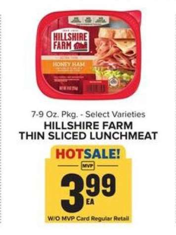 Hillshire Farm Thin Sliced Lunchmeat