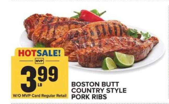 Boston Butt Country Style Pork Ribs