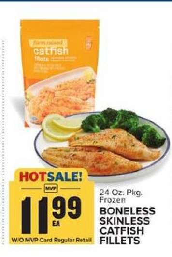 BONELESS SKINLESS CATFISH FILLETS
