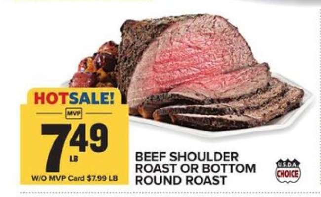 Beef Shoulder Roast or Bottom Round Roast