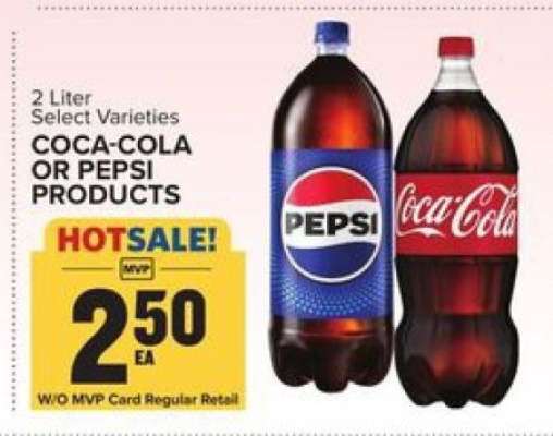 Coca-Cola or Pepsi Products*