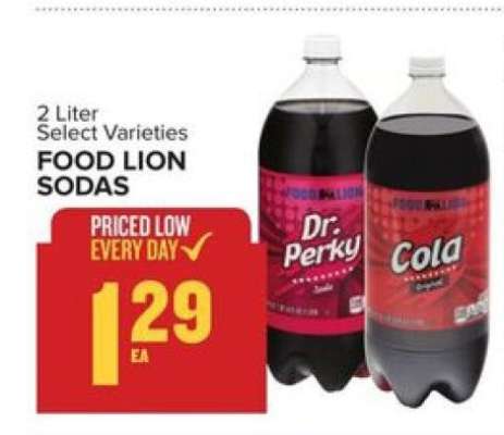 FOOD LION SODAS