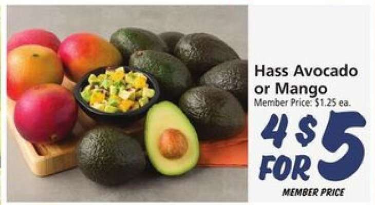 Hass Avocado or Mango