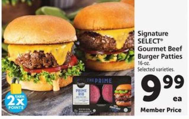 Signature SELECT Gourmet Beef Burger Patties