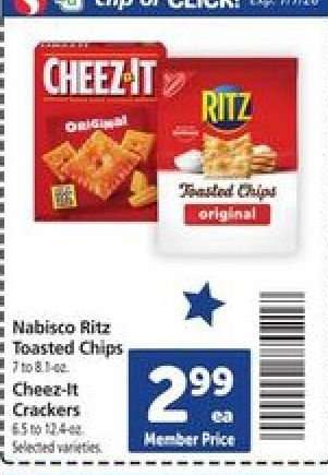 Nabisco Ritz Toasted Chips & Cheez-It Crackers
