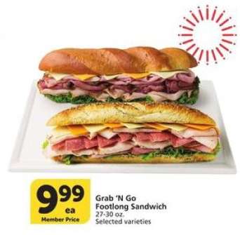 Grab'N Go Footlong Sandwich