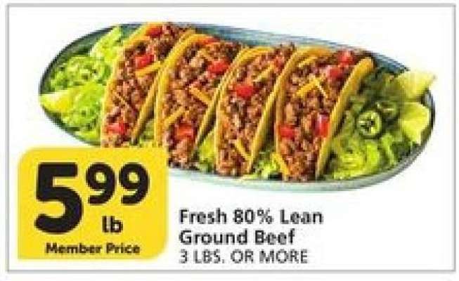 Fresh 80% Lean Ground Beef
