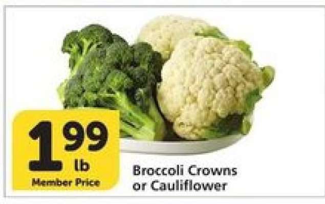 Broccoli Crowns or Cauliflower