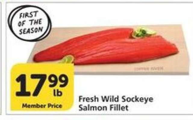 Fresh Wild Sockeye Salmon Fillet