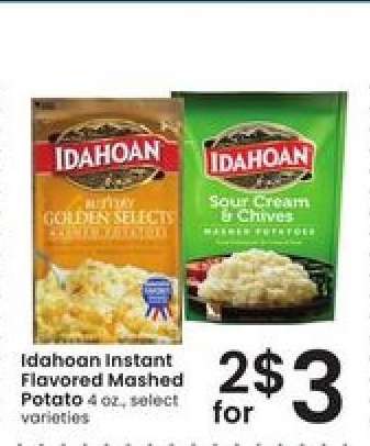 Idahoan Instant Flavored Mashed Potato