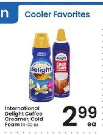 International Delight Coffee Creamer, Cold Foam