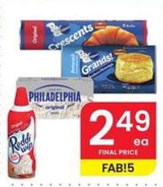 Pillsbury Crescents, Grands, Philadelphia, Reddi Wip