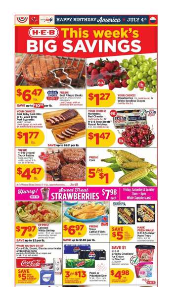 H-E-B Flyer - 07/01/2026 - 07/07/2026.