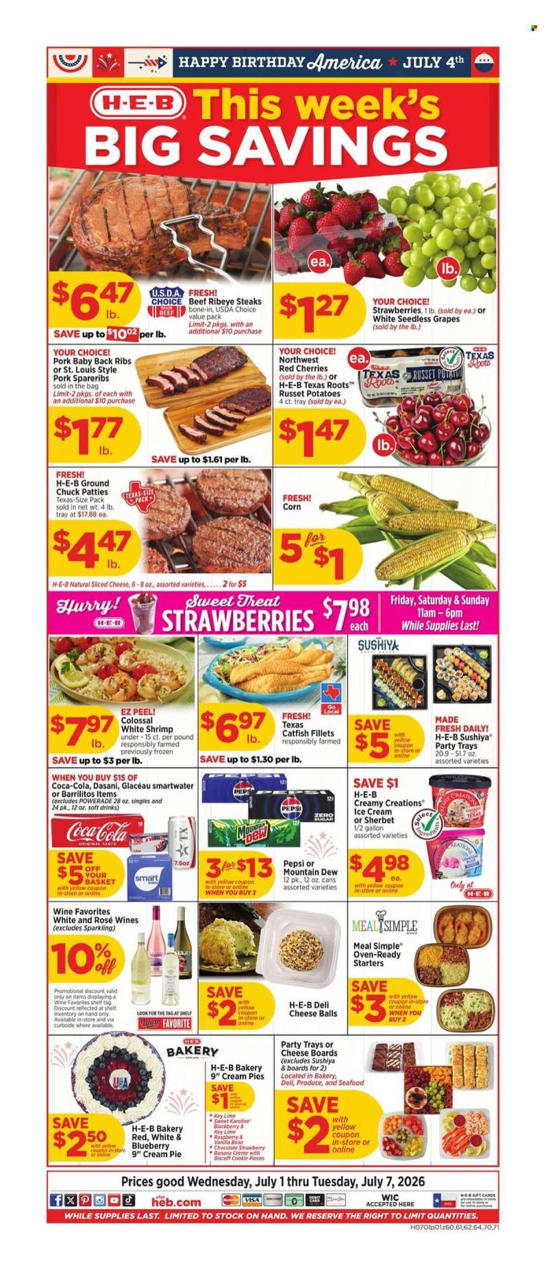 H-E-B Flyer - 07/01/2026 - 07/07/2026.