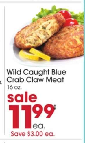 Wild Caught Blue Crab Claw Meat