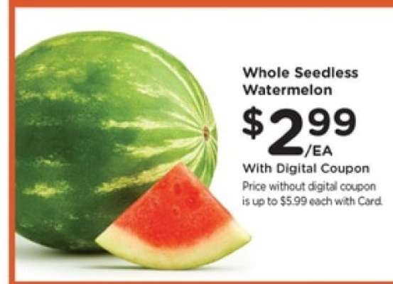Whole Seedless Watermelon