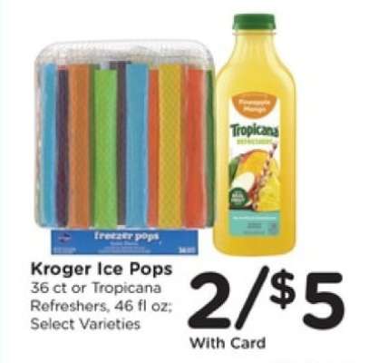 Kroger Ice Pops