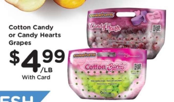 Cotton Candy or Candy Hearts Grapes