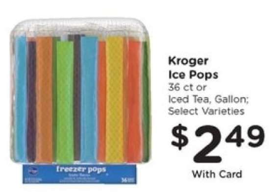 Kroger Ice Pops