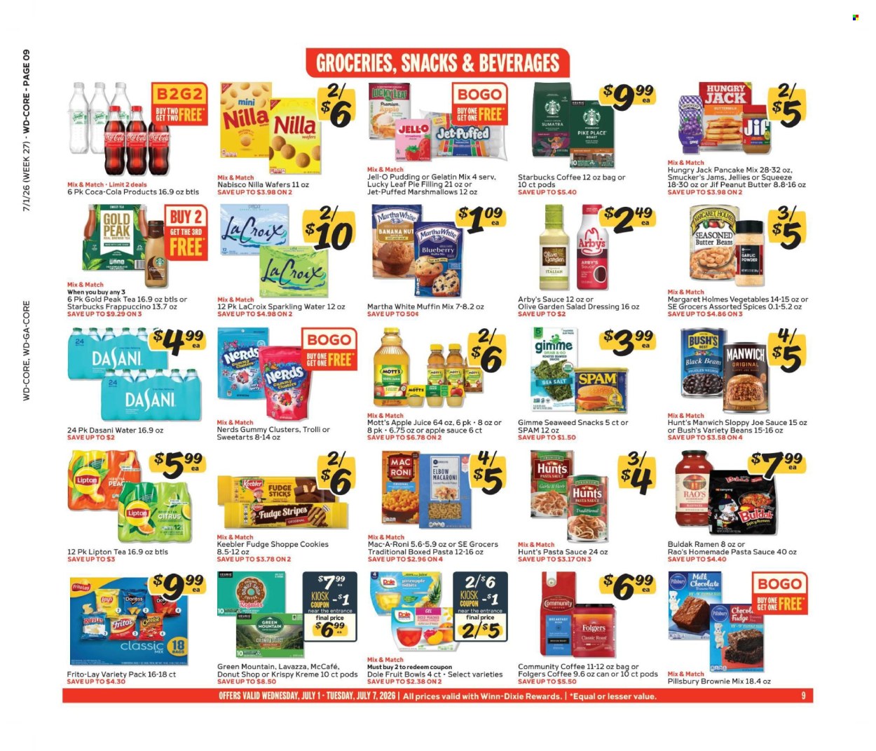 Winn Dixie ad - 07/01/2026 - 07/07/2026. Page 9
