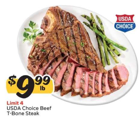 USDA Choice Beef T-Bone Steak