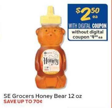 SE Grocers Honey Bear 12 oz