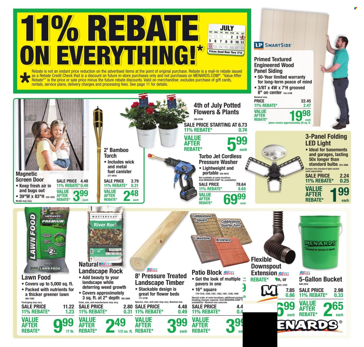 Menards ad - 07/02/2026 - 07/12/2026. Page 1