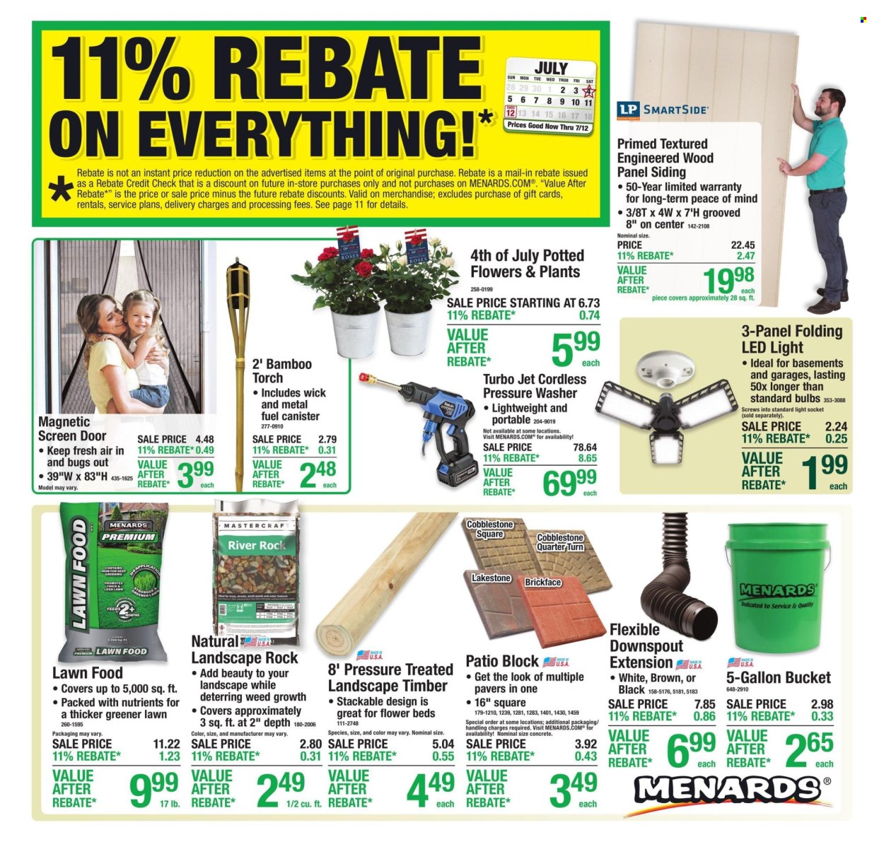 Menards ad - 07/02/2026 - 07/12/2026. Page 1