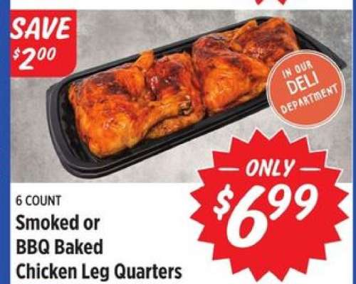 Smoked or BBQ Baked Chicken Leg Quarters