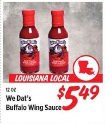 We Dat’s Buffalo Wing Sauce