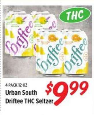Urban South Driftee THC Seltzer