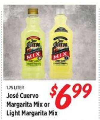 José Cuervo Margarita Mix or Light Margarita Mix