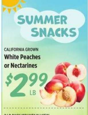 White Peaches or Nectarines