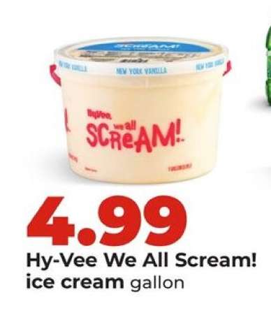 Hy-Vee We All Scream! ice cream